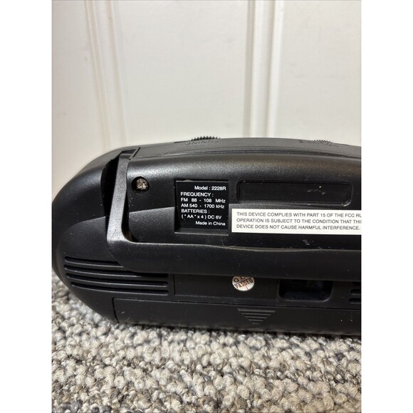 Set of 2 VTG LIFELONG Mini Baby Boom Box AM/FM Portable Radio Tested & Works - Picture 6 of 16